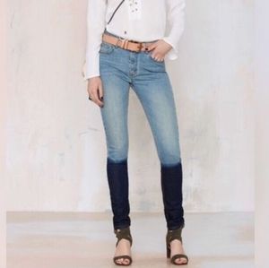 Nasty Gal Denim Dipped Skinny Jean